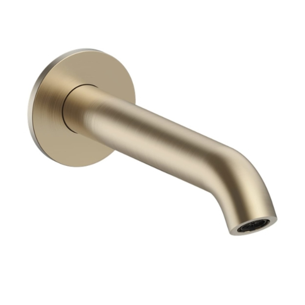 Cut out image of the Britton Hoxton 2.0 Brushed Brass Bath Spout